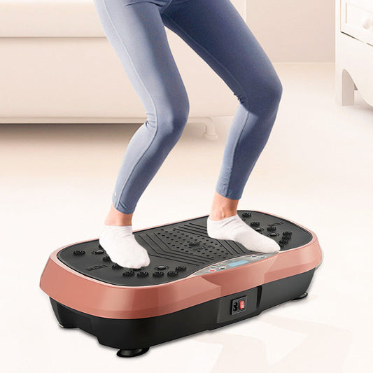 Hochleistungs-Vibrationsplatte Trainingsgerät, 200 kg Tragkraft, Bluetooth-Fernbedienung, 4 Trainingsmodi – Fitnessgerät für das Heimstudio