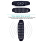 🖥️🔘Drahtlose Fernbedienung, 1 Zählung drahtlose Tastatur Air Mouse Fernbedienung, Universal Fernbedienung für Projektor HTPC & PC, kompatibel mit Nvidia Shield & Android TV