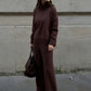 🎁2026 Neuheiten 50 % RABATT💥Sweatshirt mit hohem Kragen und seitlichem Reißverschluss & Hose im Set 👚👖