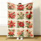Kuschelige und weiche Flanelldecke mit Blumenmuster