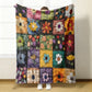 Kuschelige und weiche Flanelldecke mit Blumenmuster