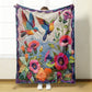 Kuschelige und weiche Flanelldecke mit Blumenmuster