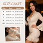 Elegantes Spitzenkleid mit V-Ausschnitt und Rüschenbesatz
