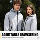 Nachtleucht-Kapuzenjacke - Leichte, lässige Jacke für nächtliches Laufen, geeignet für den Outdoor-Einsatz im Frühling und Herbst