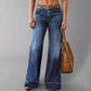 📢📢60 % Rabatt!! ⏰Retro-Jeans für Damen mit Taschen