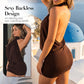 Sexy ärmelloses, rückenfreies Minikleid für Damen – Sommerkleid mit Neckholder, figurbetont, für Partys und Clubs