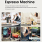 Diese tragbare elektrische 3-in-1-Espressomaschine eignet sich für große Kapseln, kleine Kapseln und gemahlenen Kaffee.