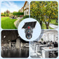 10X Zoom 3 Lens 6K 9MP Wireless WiFi Outdoor Security Camera - 360 PTZ, IP66 Waterproof, Color Night Vision, 2-Way Talk & Motion Tracking
