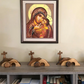 Die Osterszene und das Kreuz des leeren Grabes