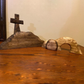 Die Osterszene und das Kreuz des leeren Grabes