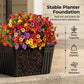 Solar-Gartenleuchte mit Pflanztopf