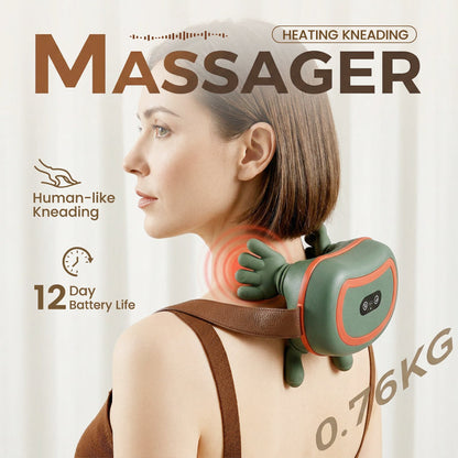 4D-Massagegerät für Nacken und Schultern zum Tragen mit Wärmefunktion