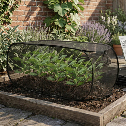 Faltbarer Pflanzenschutznetz – Zusammenklappbarer Insektenschutz für Gartenpflanzen und Setzlinge, Ideal für den Hausgarten🌱🐜