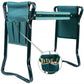 Gartenhocker mit Kniesitz, Faltbar, mit 25 cm Breitem Kniepolster, Gartenbank mit 2 Werkzeugtaschen, Kippsicher, Stabil, Multifunktional, für Gartenarbeiten wie Jäten und Pflanzen