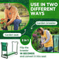 Gartenhocker mit Kniesitz, Faltbar, mit 25 cm Breitem Kniepolster, Gartenbank mit 2 Werkzeugtaschen, Kippsicher, Stabil, Multifunktional, für Gartenarbeiten wie Jäten und Pflanzen