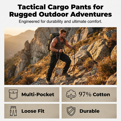 Herren-Baumwoll-Cargohose
