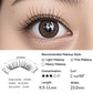 Agnetic Wimpern All-in-One Box, wiederverwendbar, kleberfrei, wasserdicht, leicht, natürlicher Look