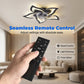 LED-Deckenventilator mit Fernbedienung, geräuschloser reversibler Gleichstrommotor, modernes dimmbares Einbauleuchten für Schlafzimmer und Wohnzimmer