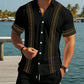 Herren-Set aus Kurzarmhemd und Shorts mit Blumenmuster