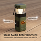 Multifunktionale Outdoor-Laterne mit Lautsprecher und Radio