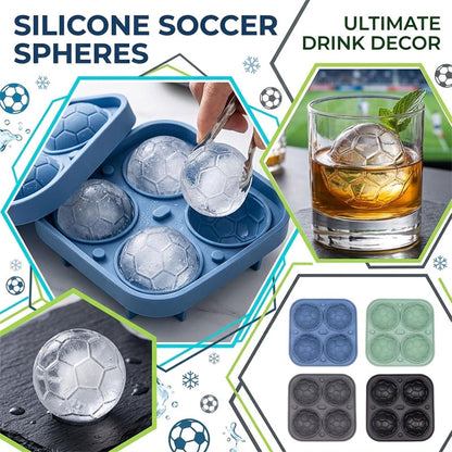 Silikon-Eisballform in Fußballform