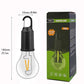 Solar Powered Tent Camping Light Bulb, Rechargeable Portable LED Camping Lantern with 3 Lighting Modes, Tent Lamp with Clip Hook for Camping, Hiking, Backpacking