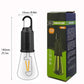 Solar Powered Tent Camping Light Bulb, Rechargeable Portable LED Camping Lantern with 3 Lighting Modes, Tent Lamp with Clip Hook for Camping, Hiking, Backpacking